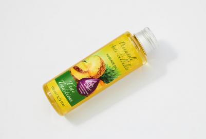 Масло для массажа массажное антицеллюлитное разогревающее корректирующее фигуру жиросжигающее Ананас, 110 мл – фото 5
