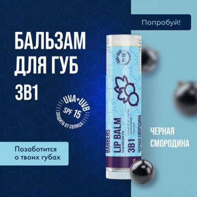 Бальзам для губ 3 в 1 черная смородина – фото 9