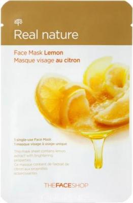 Маска для лица Тканевая маска с экстрактом лимона Real Nature Lemon Face Mask – фото 5