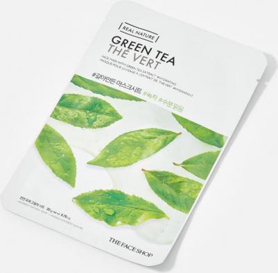 Маска для лица тканевая Real Nature Mask Sheet Green Tea – фото 5