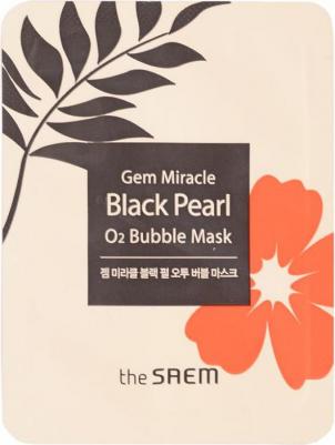 Gem Miracle Black Pearl O2 Bubble Mask-Sample 3 мл Маска кислородная с экстрактом жемчуга, пробник – фото 1