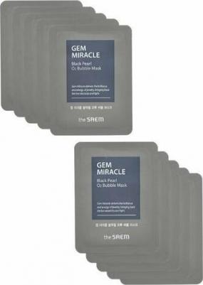 Gem Miracle Black Pearl O2 Bubble Mask-Sample 3 мл Маска кислородная с экстрактом жемчуга, пробник – фото 2