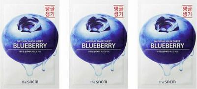 Маска для лица Natural Blueberry Mask Sheet, 21мл – фото 4