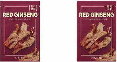 Natural REd Ginseng Mask Sheet Маска тканевая с экстрактом женьшеня, 21 мл – фото 13