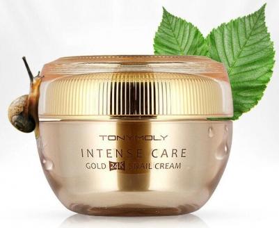 Крем для лица с муцином улитки и коллоидным золотом INTENSE CARE GOLD 24K SNAIL CREAM, 45мл – фото 5