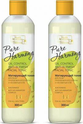 Тоник для лица Матирующий прот.жирн.блеска/несоверш.300мл Pure Harmony FC – фото 10