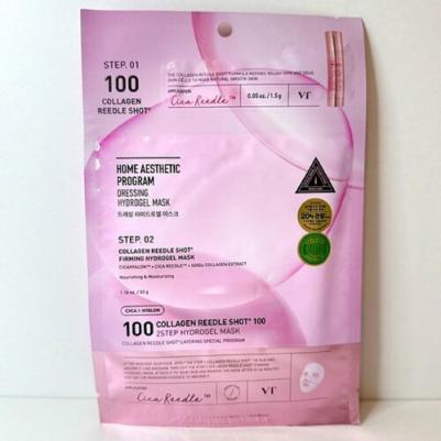 Vt Двухэтапная, гидрогелевая маска для лица с микроиглами и коллагеном Vita-Light Reedle Shot 100 Collagen Extract Mask – фото 7