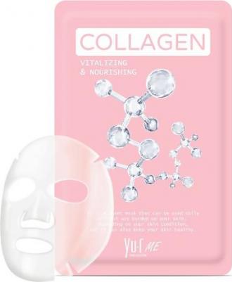 Корейская тканевая косметическая маска для лица набор 5 шт. с коллагеном и гиалуроновой кислотой me Collagen Sheet Mask – фото 2