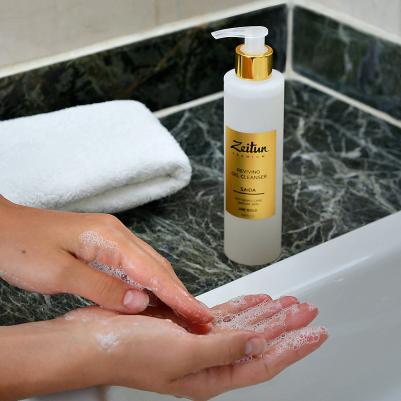 Возрождающий гель для умывания "Saida" для зрелой кожи с 24K золотом, 200 мл – фото 16