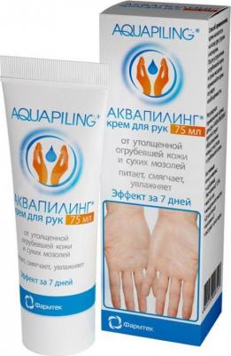 Аквапилинг крем для рук от огруб. кожи и сух. мозол. 75мл – фото 1