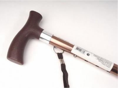 Трость опорная, регулируемая по высоте, складная Е 0601 бронза – фото 3