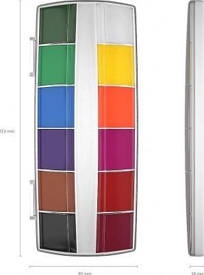 Акварель "Премиум", с УФ защитой яркости, 12 цветов – фото 5