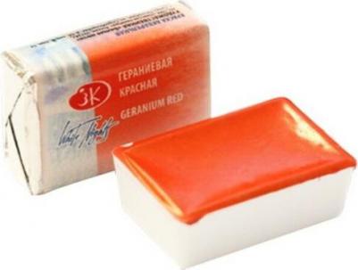 Акварель художественная 2.5 мл, гераниевая красная, в кювете – фото 5