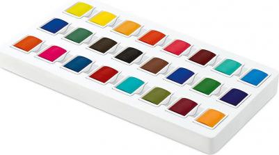 Акварель художественная в кюветах НАБОР 24 цвета по 2 – фото 2