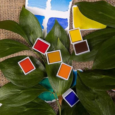 Акварель художественная в кюветах НАБОР 24 цвета по 2 – фото 4