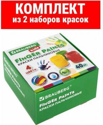 Краски пальчиковые для малышей от 1 года, 4 цвета по 40 мл "Kids" – фото 9