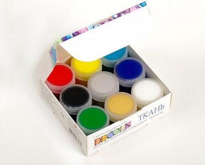 Акриловые краски для ткани (9 штук по 20 мл) – фото 17