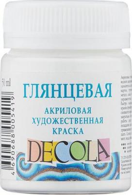 Краска акриловая, 50 мл, розовая, Shine, глянцевая