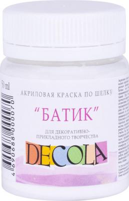 Краска акриловая шелк, батик 50 мл Белая – фото 2