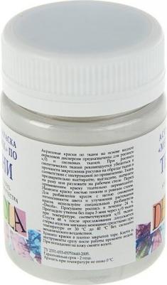 Краска по ткани, банка 50 мл, Серебро 4128966 – фото 2