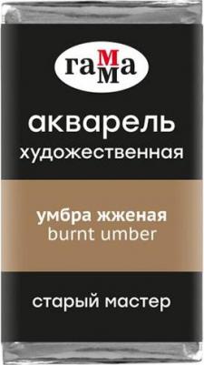 Акварель художественная "Старый Мастер" умбра жженая, 2,6 мл, кювета