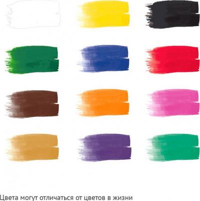 Гуашь Юный художник 12 цветов по 17,5 мл – фото 11