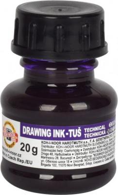 Тушь для письма и рисования 20 мл, 1417/06, фиолетовая, 2 шт – фото 1