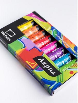Краски акриловые флуоресцентные, 8 цветов по 12 мл, 612005 – фото 8