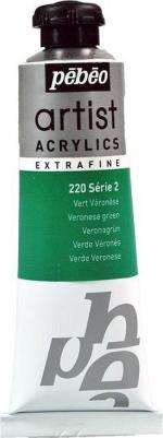Краска акриловая Artist Acrylics extra fine №2 Зеленый Веронезе 37 мл