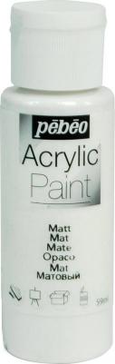 Краска художественная Acrylic Paint декоративная матовая 59 мл белый