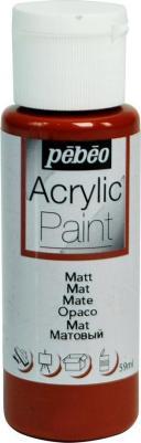 Краска художественная Acrylic Paint декоративная матовая 59 мл каштановый