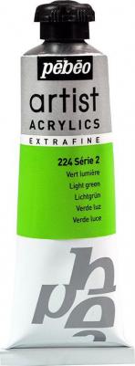 Краска художественная Artist Acrylics Extra Fine акрил №2 37 мл зеленый светлый