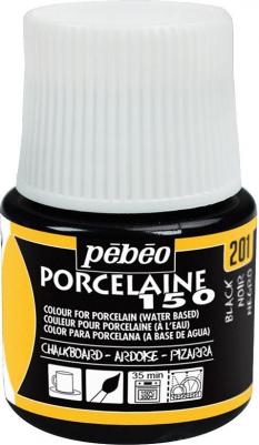 Краска Porcelaine 150 под обжиг матовая черный сланец 45 мл