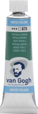 Акварельная краска Van Gogh №675 зеленый фталоцианин 10 мл 8712079419516 – фото 3