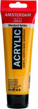 Краска акриловая Amsterdam туба 20мл №270 Желтый насыщенный АЗО – фото 1