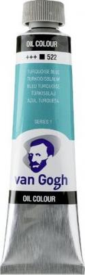 Краска масляная Van Gogh туба 40мл №522 Синий бирюзовый – фото 1