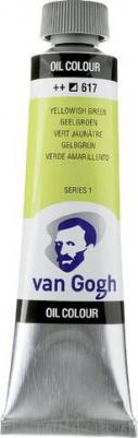 Краска масляная Van Gogh туба 40мл №617 Желтовато-зелёный – фото 2