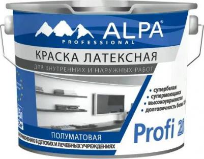 Краска латексная супермоющаяся супербелая Profi 20 2.5 л супербелая – фото 1