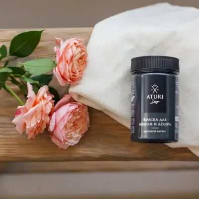 Краска для мебели меловая цвет черный бархат 830 г – фото 3