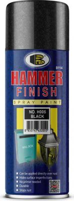 Спрей краска молотковая Hammer Finish Spray Paint 520 мл черная – фото 2