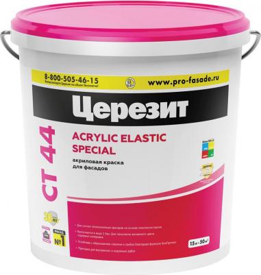 Краска акриловая водно-дисперсионная для фасадов Ct 44 Acrylic Elastic – фото 3