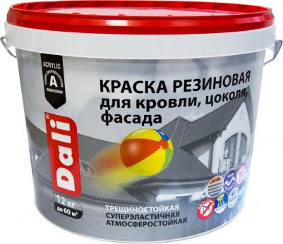 Краска резиновая 273858, глубокоматовая, 6 кг, RAL 6005, зеленый мох – фото 1