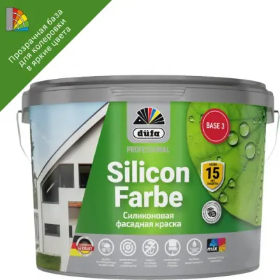 Краска фасадная SiliconFarbe матовая цвет прозрачный база 3 2.5 л
