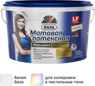 Краска латексная для стен и потолков Mattlatex Mix матовая цвет белый 10 л – фото 2
