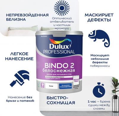 Краска для потолка Bindo 2 белая 9 л – фото 1