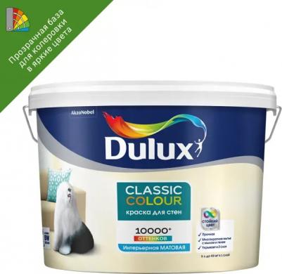 Краска для стен и потолков Classic Colour матовая прозрачная база BC 9 л