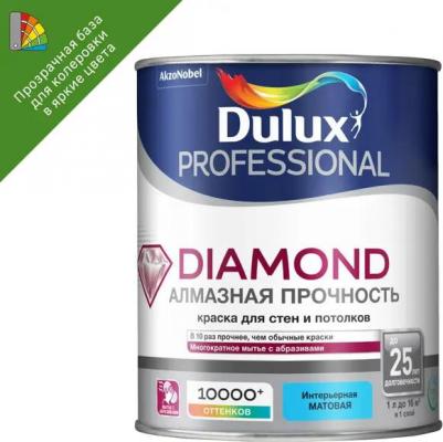 Краска для стен и потолков водно-дисперсионная Diamond Matt матовая база BC 0,9 л – фото 3