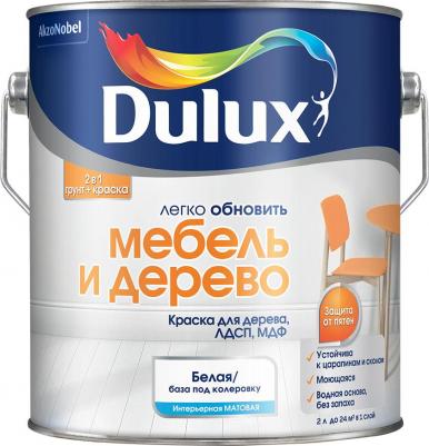 Краска Мебель и Дерево основа BW белая матовая 2 л