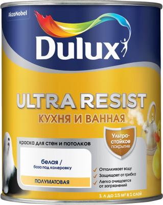 Краска моющаяся Ultra Resist кухня и ванная база BW белая 1 л