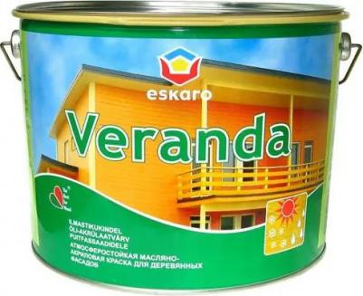 Краска для деревянных фасадов Veranda белая основа A 9,5 л – фото 3